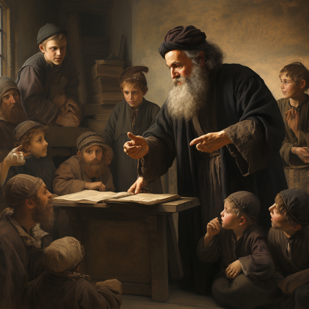 15 century rabbi teaching students